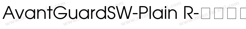 AvantGuardSW-Plain R字体转换